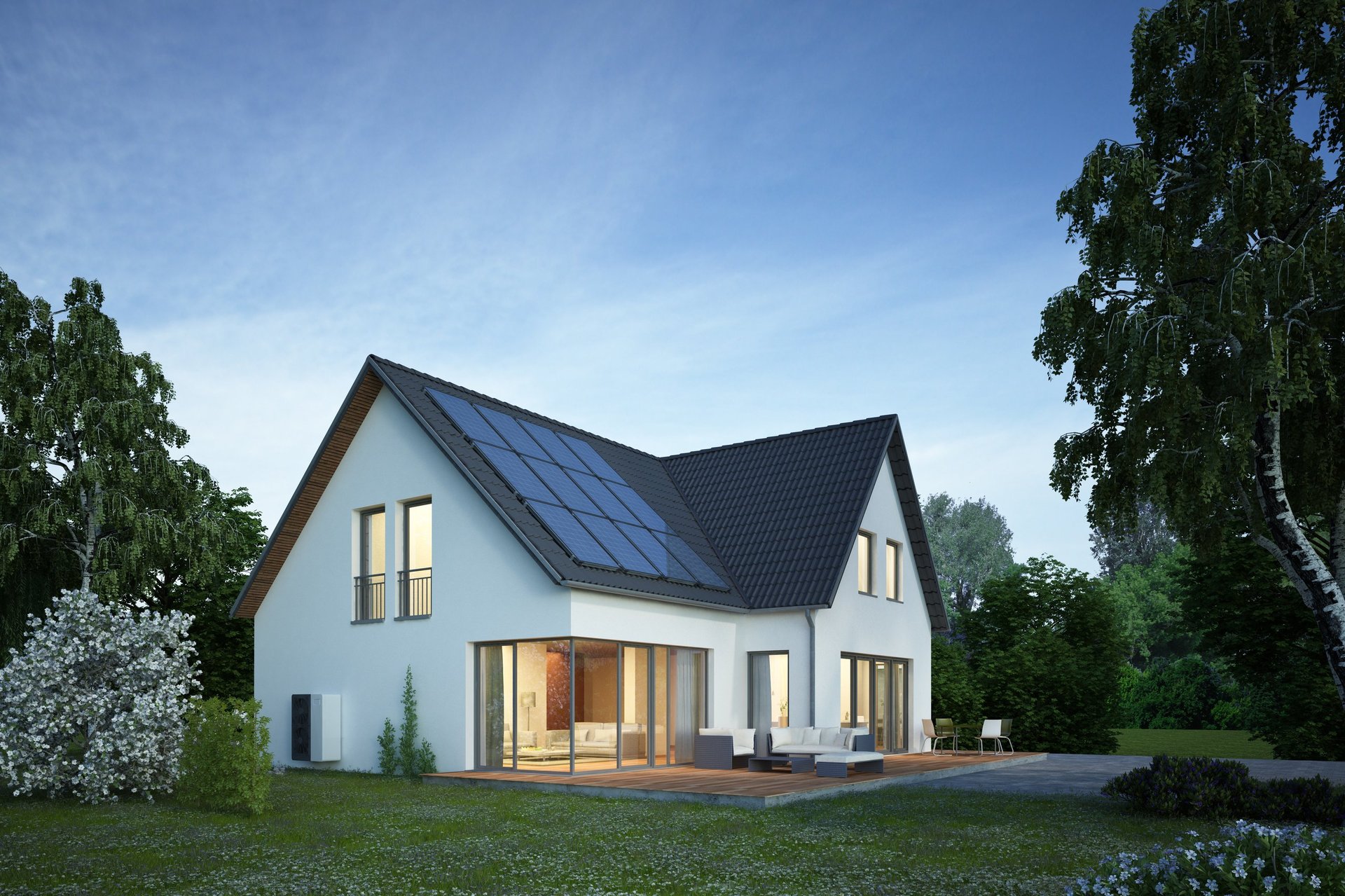 Beautiful home with clean windows